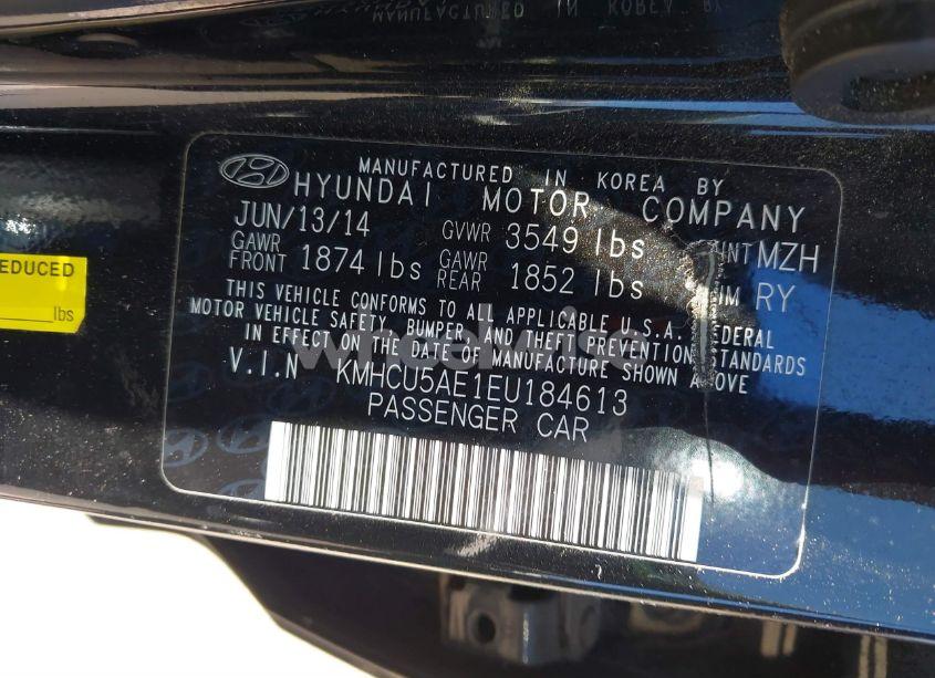Photo 9 of 2014 Hyundai Accent SE (VIN KMHCU5AE1EU184613)
