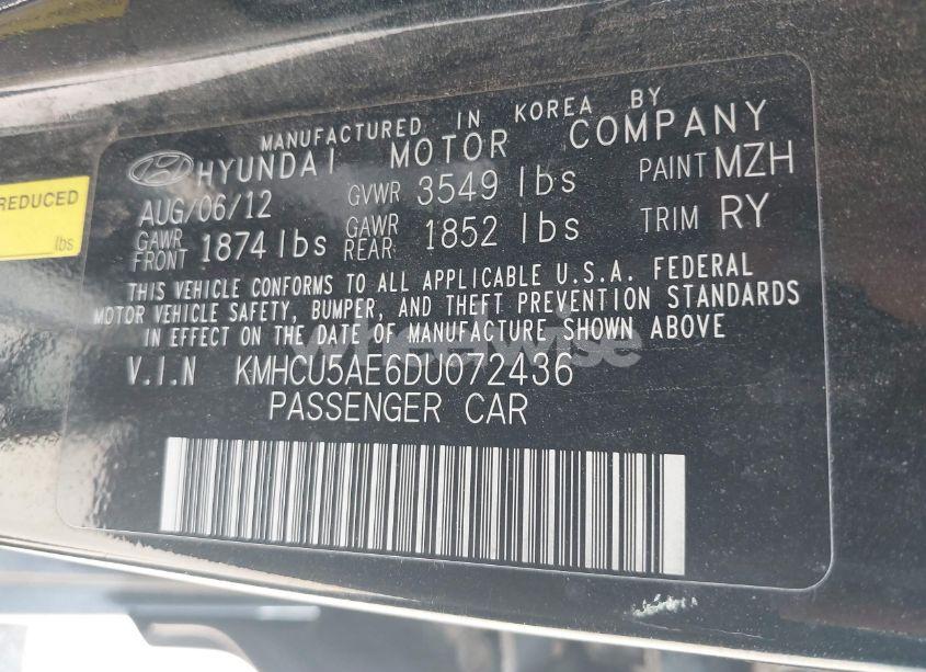 Photo 9 of 2013 Hyundai Accent SE (VIN KMHCU5AE6DU072436)