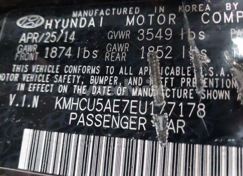 Photo 9 of 2014 Hyundai Accent SE (VIN KMHCU5AE7EU177178)