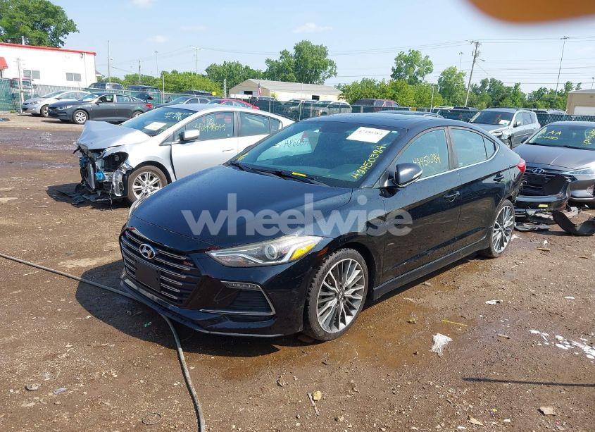 Photo 2 of 2018 Hyundai Elantra SPORT (VIN KMHD04LB0JU703254)