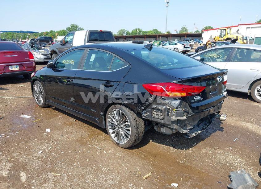 Photo 3 of 2018 Hyundai Elantra SPORT (VIN KMHD04LB0JU703254)