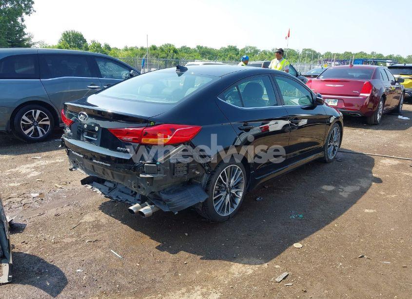 Photo 4 of 2018 Hyundai Elantra SPORT (VIN KMHD04LB0JU703254)