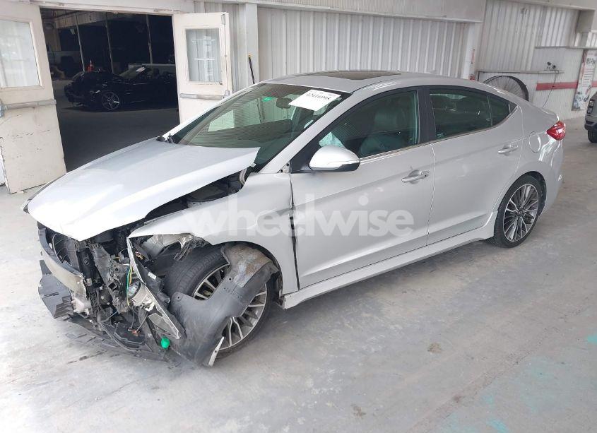 Photo 2 of 2018 Hyundai Elantra SPORT (VIN KMHD04LB3JU702020)
