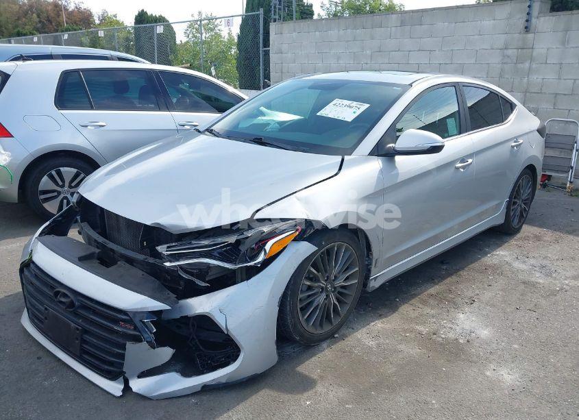 Photo 2 of 2018 Hyundai Elantra SPORT (VIN KMHD04LB7JU627242)