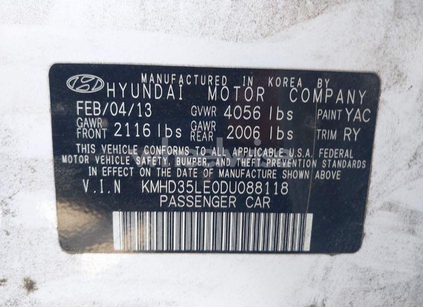 Photo 9 of 2013 Hyundai Elantra GT (VIN KMHD35LE0DU088118)