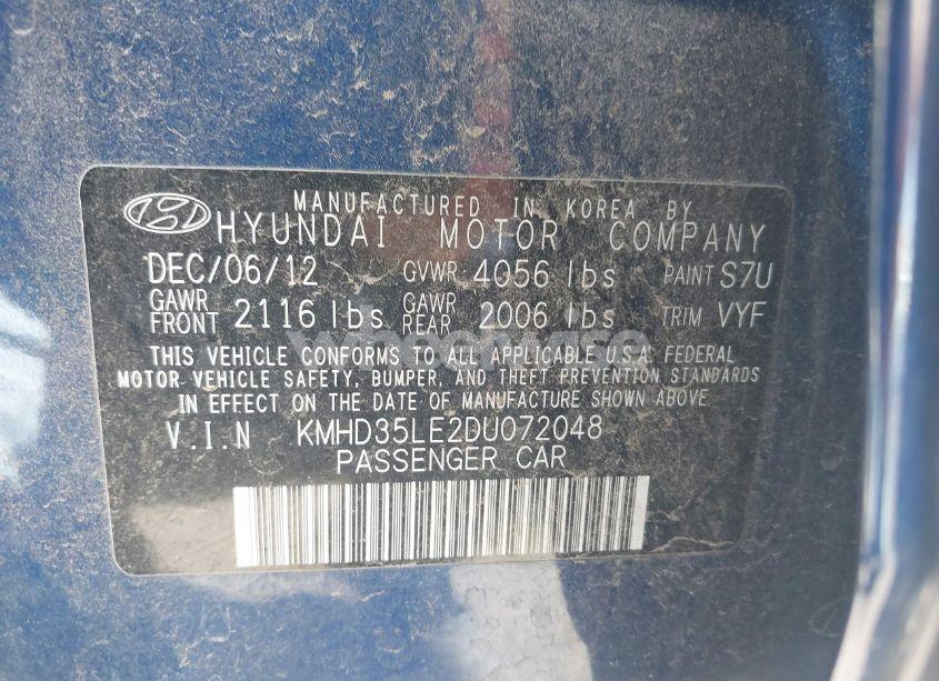 Photo 9 of 2013 Hyundai Elantra GT (VIN KMHD35LE2DU072048)