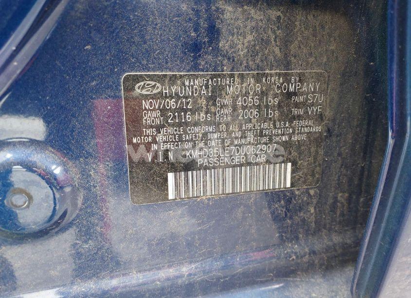 Photo 9 of 2013 Hyundai Elantra GT (VIN KMHD35LE7DU062907)