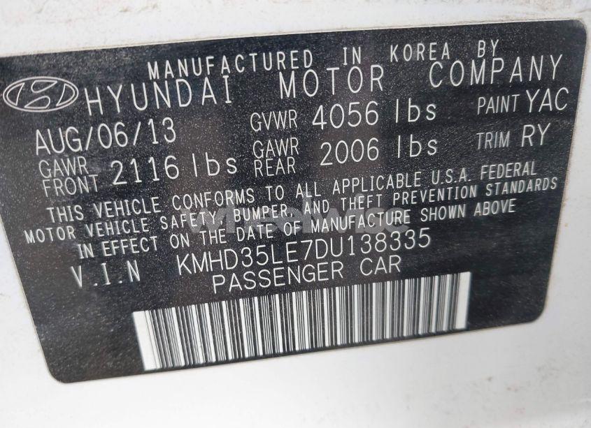 Photo 9 of 2013 Hyundai Elantra GT (VIN KMHD35LE7DU138335)