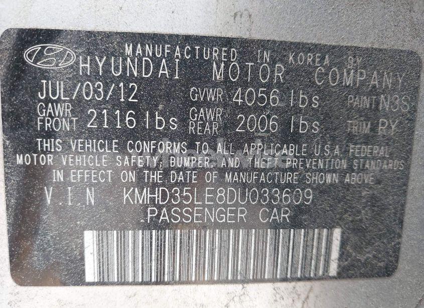 Photo 9 of 2013 Hyundai Elantra GT (VIN KMHD35LE8DU033609)