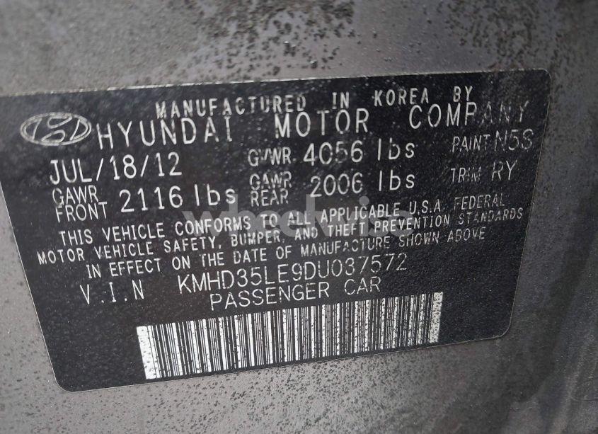 Photo 9 of 2013 Hyundai Elantra GT (VIN KMHD35LE9DU037572)