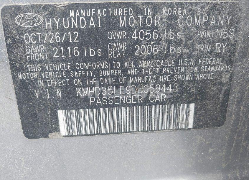 Photo 9 of 2013 Hyundai Elantra GT (VIN KMHD35LE9DU059443)
