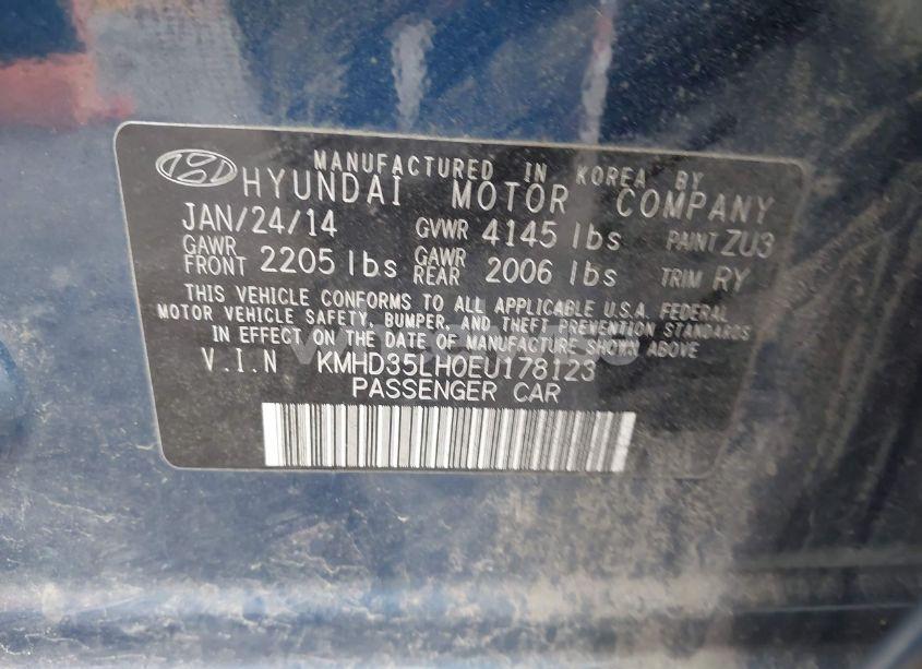 Photo 9 of 2014 Hyundai Elantra GT (VIN KMHD35LH0EU178123)