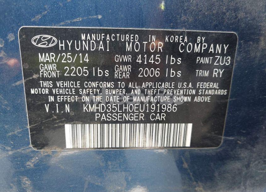 Photo 9 of 2014 Hyundai Elantra GT (VIN KMHD35LH0EU191986)