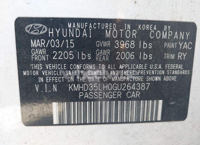 Photo 9 of 2016 Hyundai Elantra GT (VIN KMHD35LH0GU264387)