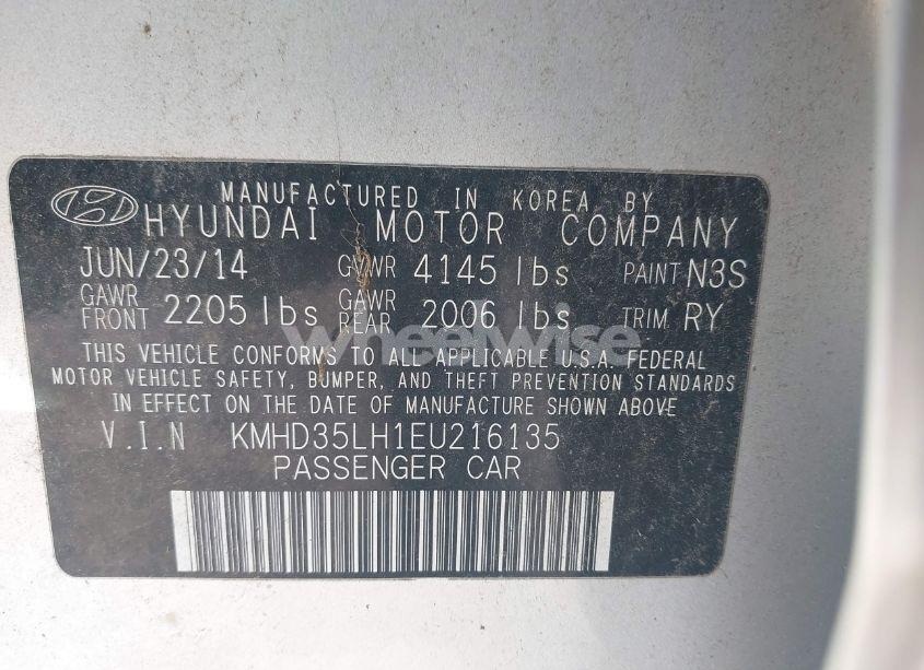 Photo 9 of 2014 Hyundai Elantra GT (VIN KMHD35LH1EU216135)