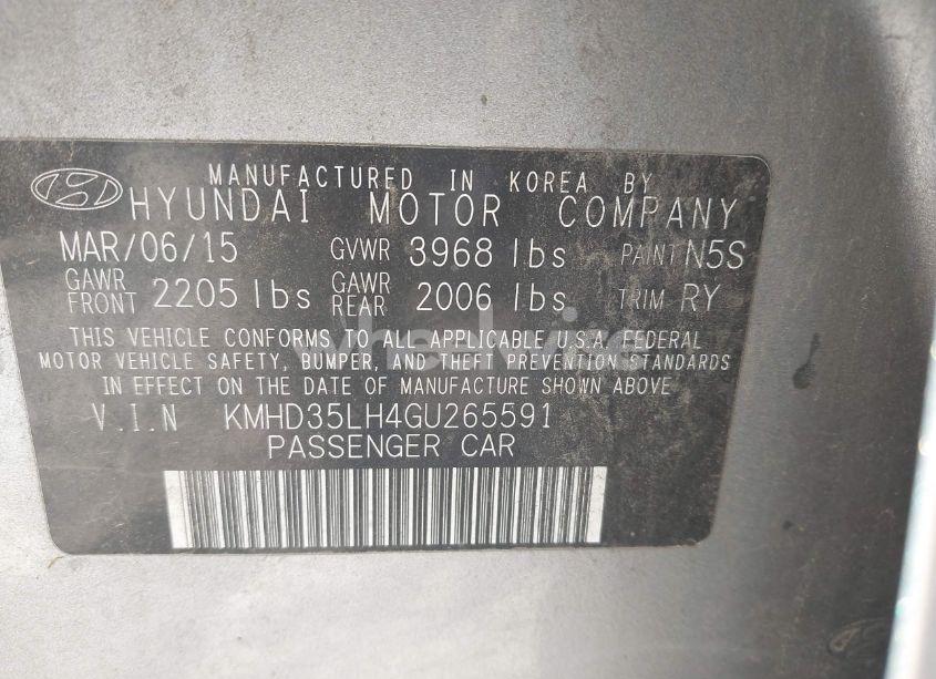 Photo 9 of 2016 Hyundai Elantra GT (VIN KMHD35LH4GU265591)