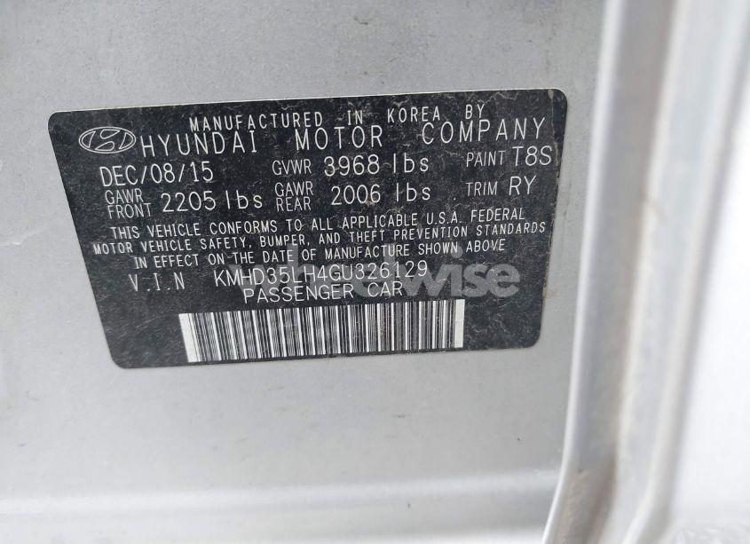 Photo 9 of 2016 Hyundai Elantra GT (VIN KMHD35LH4GU326129)