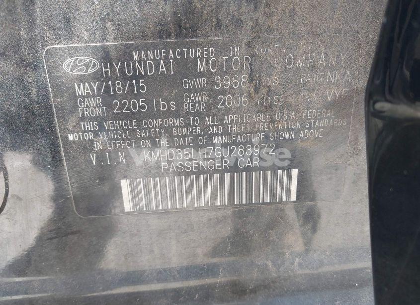 Photo 9 of 2016 Hyundai Elantra GT (VIN KMHD35LH7GU283972)