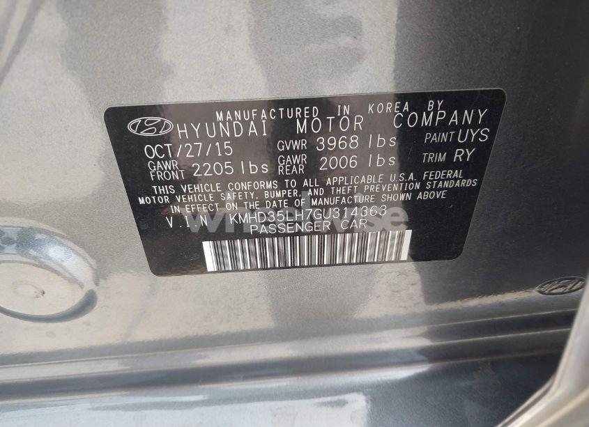 Photo 9 of 2016 Hyundai Elantra GT (VIN KMHD35LH7GU314363)