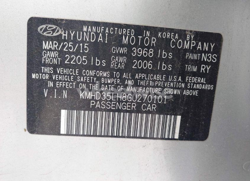 Photo 9 of 2016 Hyundai Elantra GT (VIN KMHD35LH8GU270101)