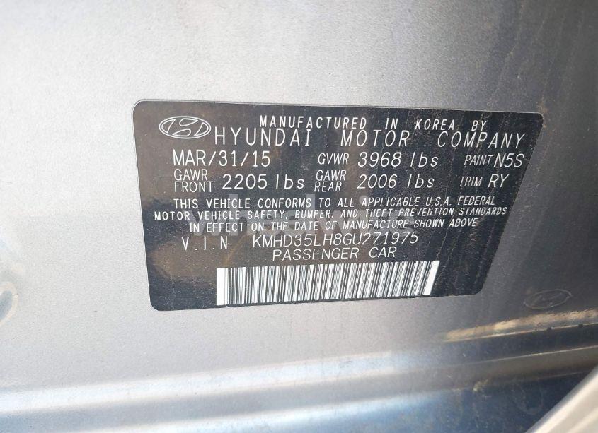 Photo 9 of 2016 Hyundai Elantra GT (VIN KMHD35LH8GU271975)