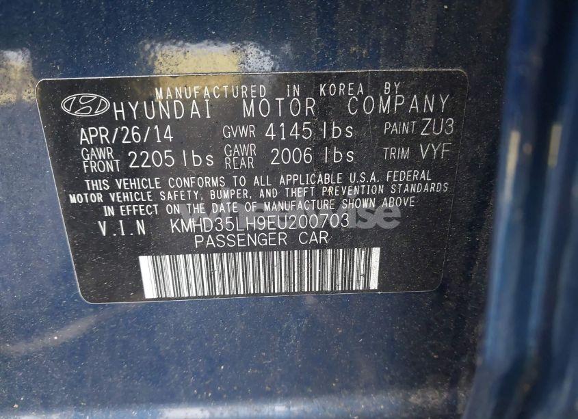 Photo 9 of 2014 Hyundai Elantra GT (VIN KMHD35LH9EU200703)