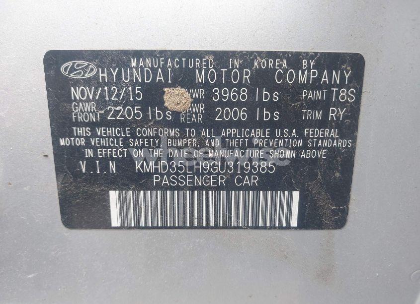 Photo 9 of 2016 Hyundai Elantra GT (VIN KMHD35LH9GU319385)