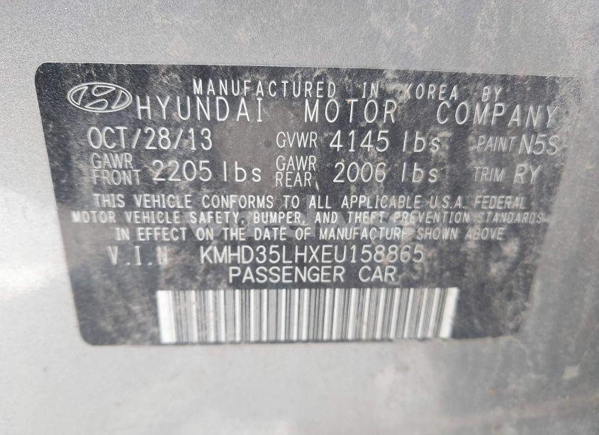 Photo 9 of 2014 Hyundai Elantra GT (VIN KMHD35LHXEU158865)