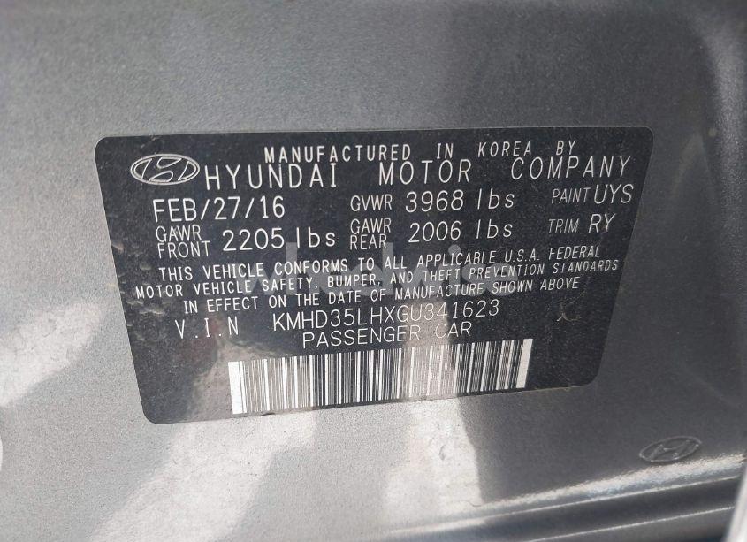 Photo 9 of 2016 Hyundai Elantra GT (VIN KMHD35LHXGU341623)