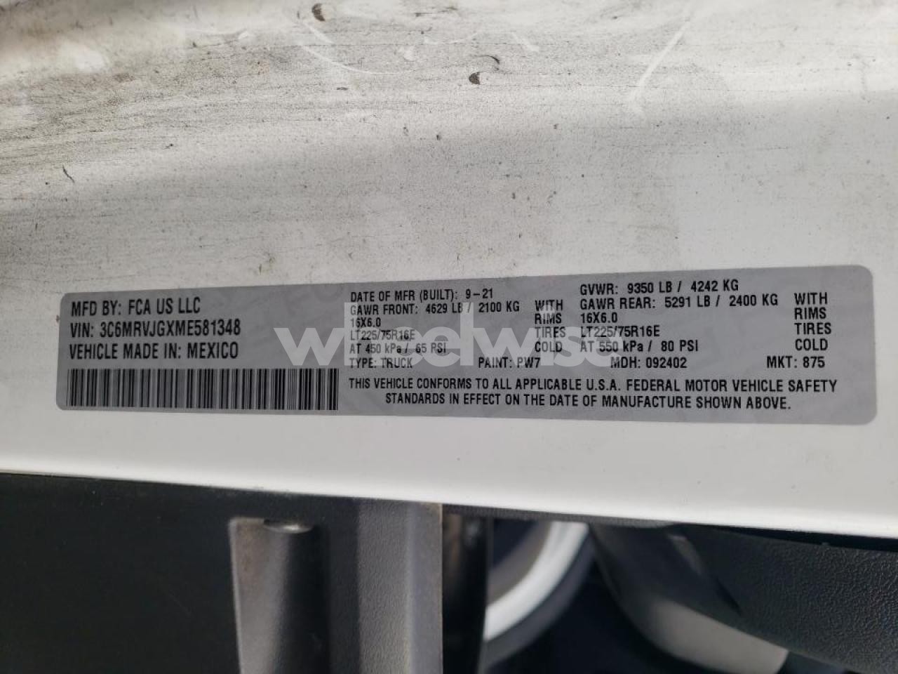 Photo 12 of 2021 RAM PROMASTER 3500 DELIVERY VAN N/A (VIN KMHD841FMJU704740)