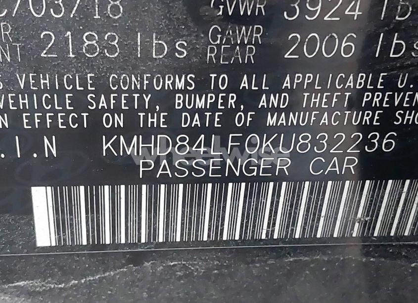 Photo 9 of 2019 Hyundai Elantra SEL (VIN KMHD84LF0KU832236)