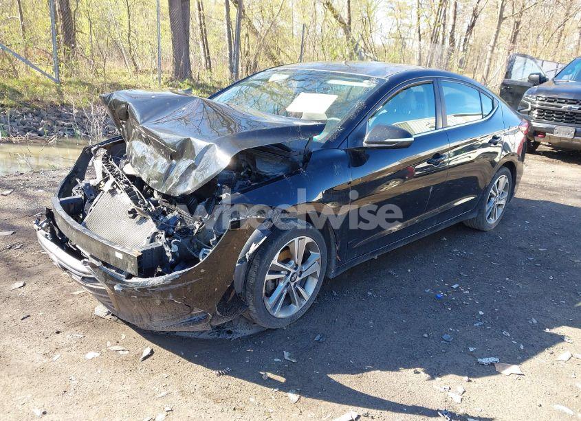 Photo 2 of 2018 Hyundai Elantra LIMITED (VIN KMHD84LF1JU492156)