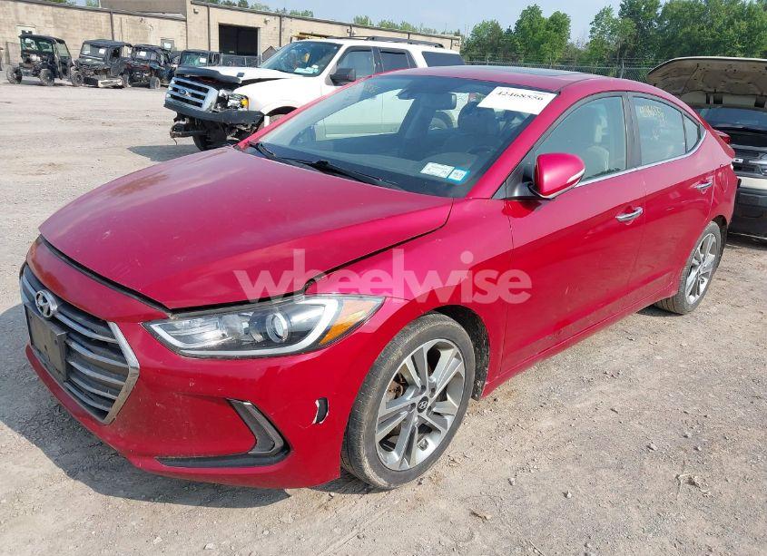 Photo 2 of 2017 Hyundai Elantra LIMITED (VIN KMHD84LF4HU118411)