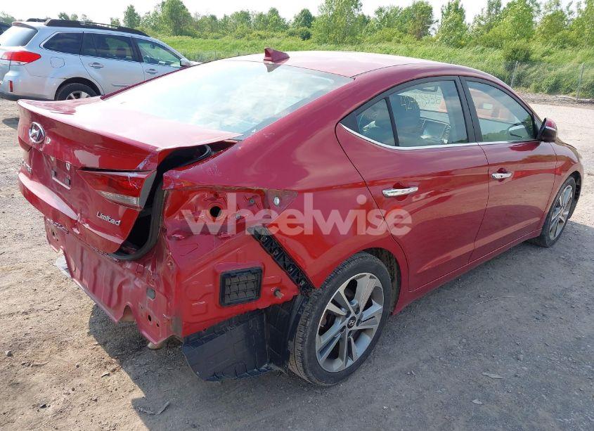 Photo 4 of 2017 Hyundai Elantra LIMITED (VIN KMHD84LF4HU118411)