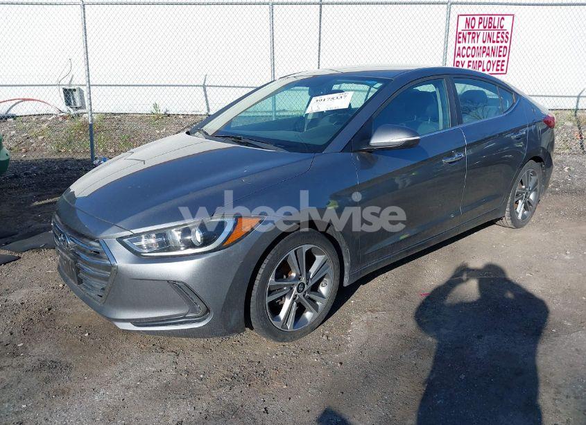 Photo 2 of 2017 Hyundai Elantra LIMITED (VIN KMHD84LF9HU076804)