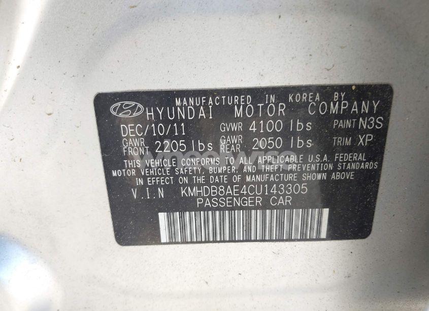 Photo 9 of 2012 Hyundai Elantra TOURING GLS (VIN KMHDB8AE4CU143305)
