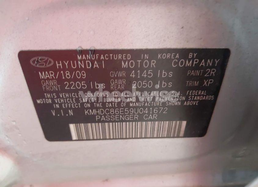 Photo 9 of 2009 Hyundai Elantra TOURING (VIN KMHDC86E59U041672)