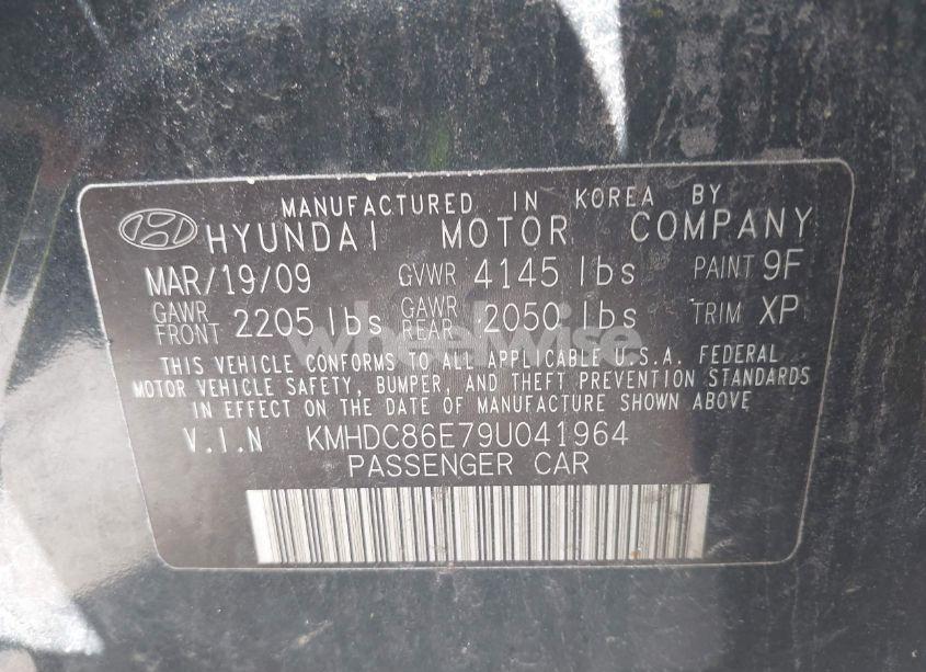 Photo 9 of 2009 Hyundai Elantra TOURING (VIN KMHDC86E79U041964)