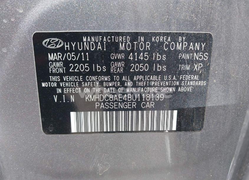 Photo 9 of 2011 Hyundai Elantra TOURING GLS (VIN KMHDC8AE4BU118139)