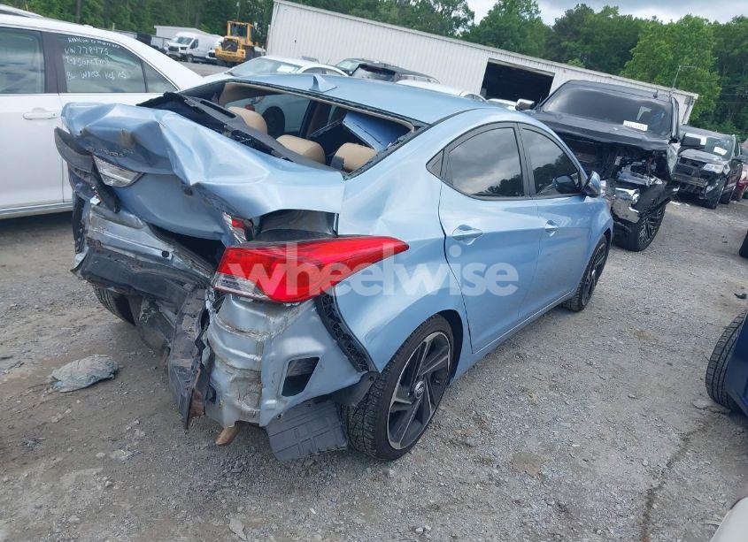 Photo 4 of 2012 Hyundai Elantra LIMITED (ULSAN PLANT) (VIN KMHDH4AE0CU203488)