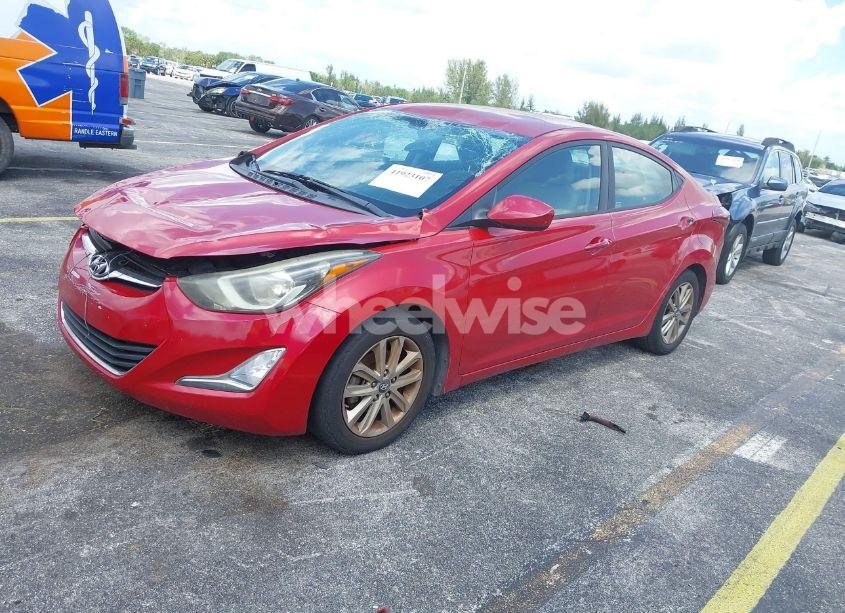 Photo 2 of 2014 Hyundai Elantra SE (VIN KMHDH4AE1EU149928)