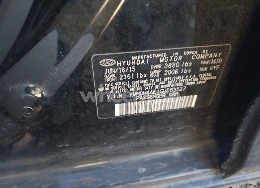 Photo 9 of 2016 Hyundai Elantra SE (VIN KMHDH4AE1GU583527)