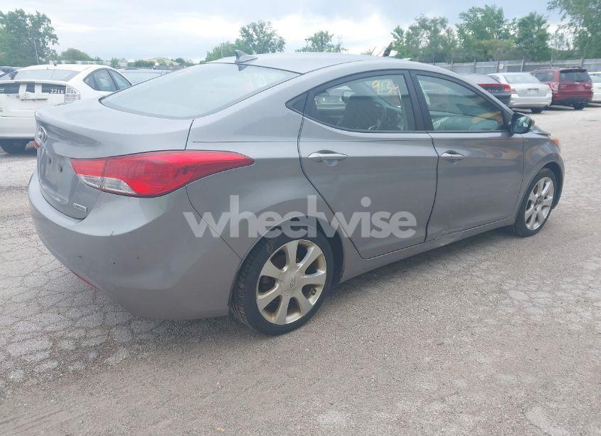 Photo 4 of 2012 Hyundai Elantra LIMITED (ULSAN PLANT) (VIN KMHDH4AE2CU443576)