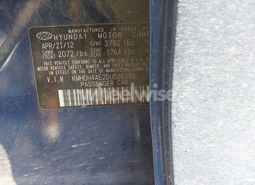 Photo 9 of 2013 Hyundai Elantra GLS (VIN KMHDH4AE2DU526393)