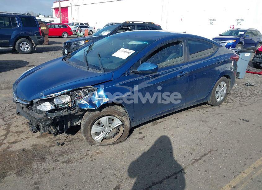 Photo 2 of 2016 Hyundai Elantra SE (VIN KMHDH4AE2GU525314)