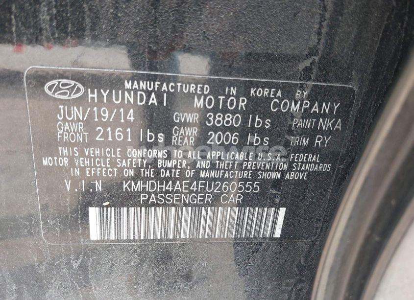 Photo 9 of 2015 Hyundai Elantra SE (VIN KMHDH4AE4FU260555)