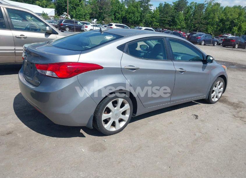 Photo 4 of 2012 Hyundai Elantra LIMITED (ULSAN PLANT) (VIN KMHDH4AE5CU460145)