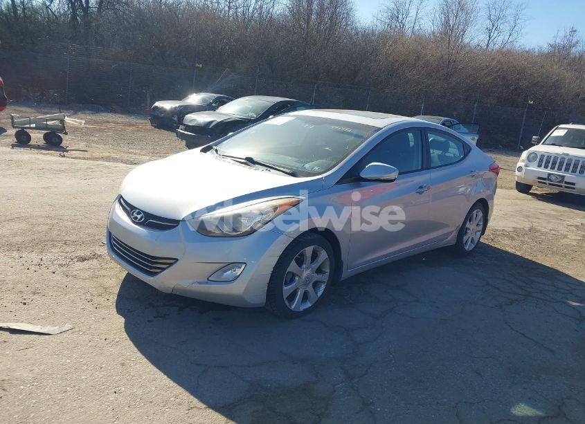 Photo 2 of 2013 Hyundai Elantra LIMITED (VIN KMHDH4AE5DU494992)