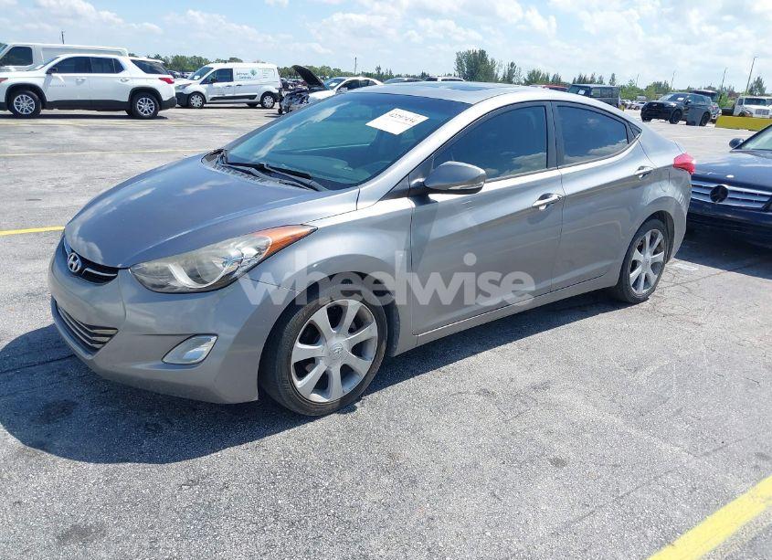 Photo 2 of 2011 Hyundai Elantra LIMITED (ULSAN PLANT) (VIN KMHDH4AE6BU116113)