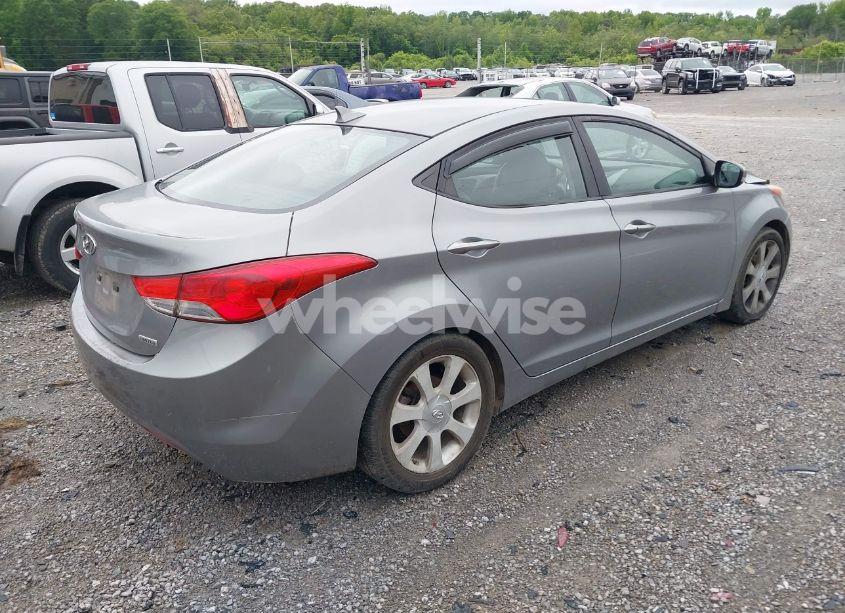 Photo 4 of 2012 Hyundai Elantra LIMITED (ULSAN PLANT) (VIN KMHDH4AE6CU282875)